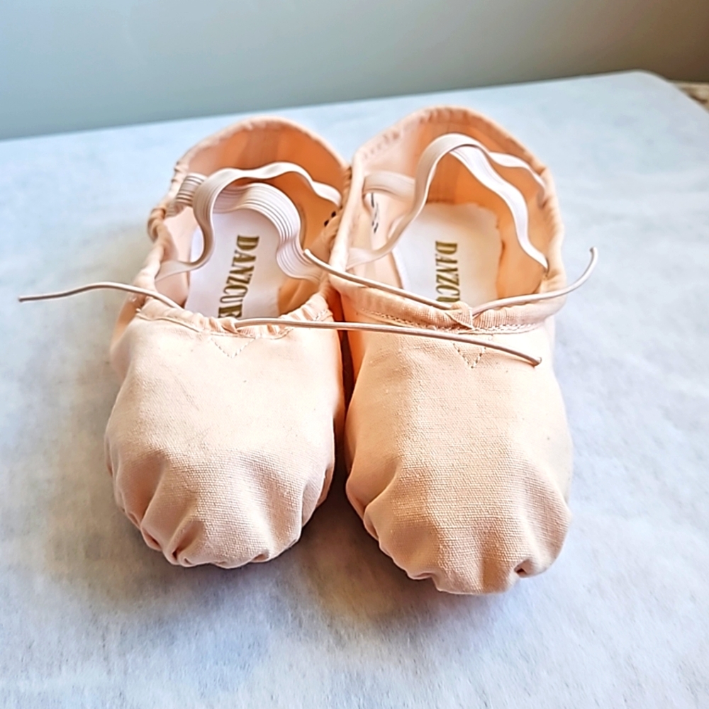 Women's canvas ballet shoes,  size 8